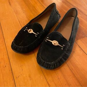 Coach Black Suede Loafers